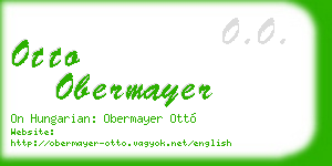 otto obermayer business card