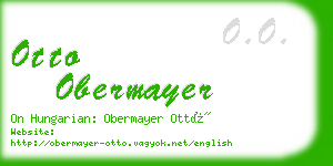 otto obermayer business card